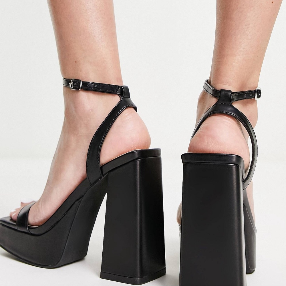 ASOS black platform heels - Picture 2 of 3